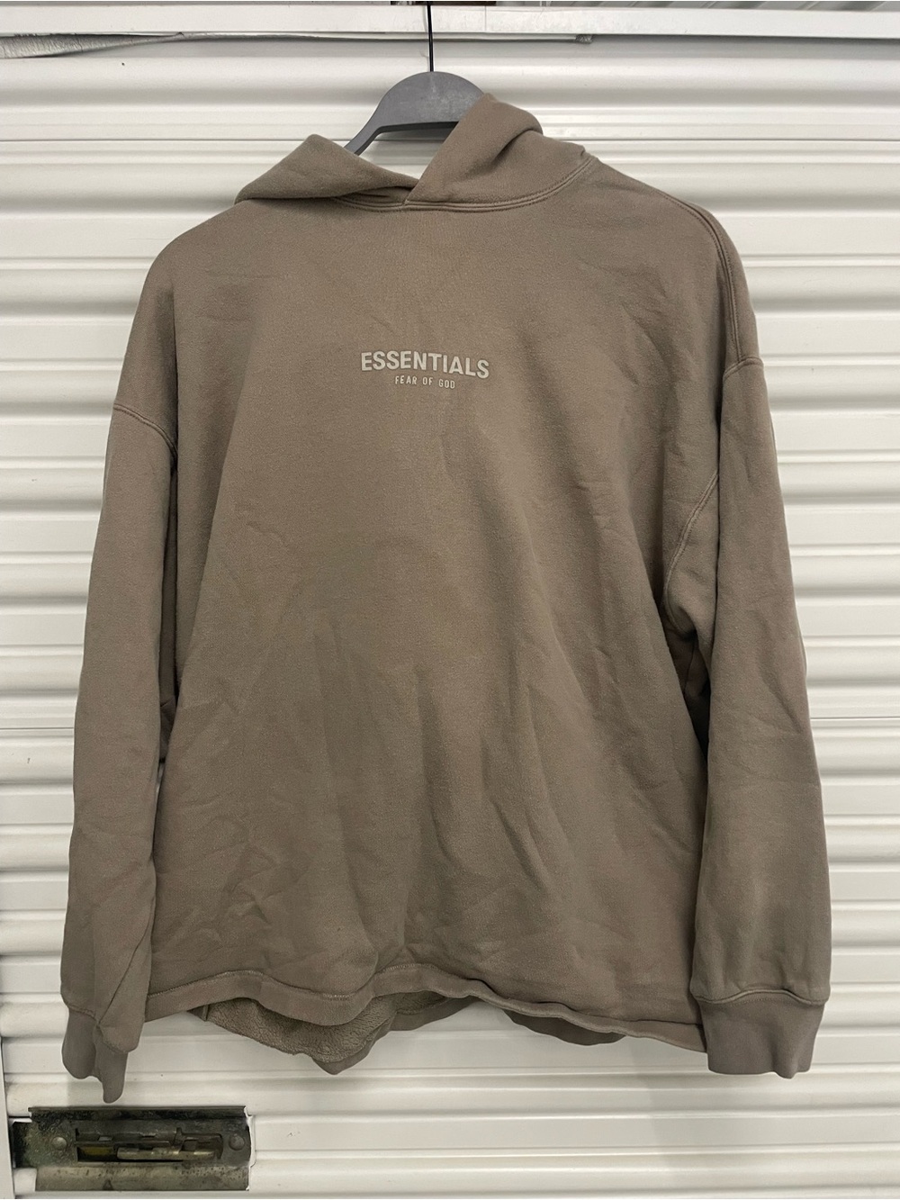 Essentials Men's Hoodie in Taupe Brown